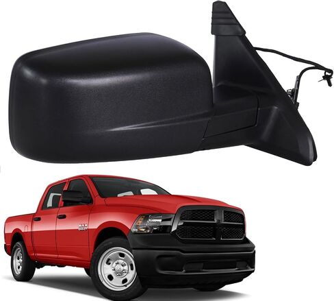 Marretoo for Dodge Ram Side Mirror replacement Left Driver for 2014-2018,Ram 1500, 2019-20221500 Classic, 2013-2018 RAM 2500 Accessories With Power Glass Heated Sensors Black6 8462819AA(6Pins) in Saudi Arabia