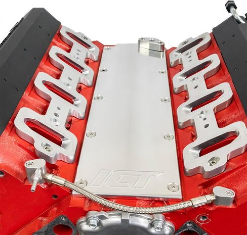 ICT Billet LS Gen 4 O-ringed Valley Pan Cover Plate w/Oil Sensor Port, Natural in Saudi Arabia