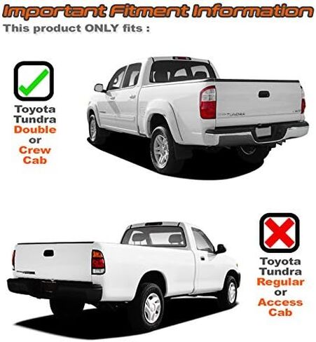 Akkon - لـ 04-06 Toyota Tundra 4 Door Double Cab Pickup Truck Red Clear Light in Saudi Arabia