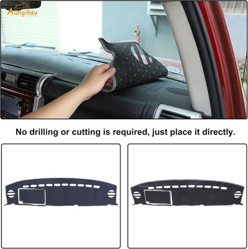 تغطية لوحة معلومات Aunginsy Carboard Cover متوافقة مع Toyota FJ Cruiser 2007-2021 SUV Dashboard Dash Cover Nonslip Gray Mat Pad Sun Pad Dash Sunshade Glare UV Rays Protector Car Interior Care in Kuwait