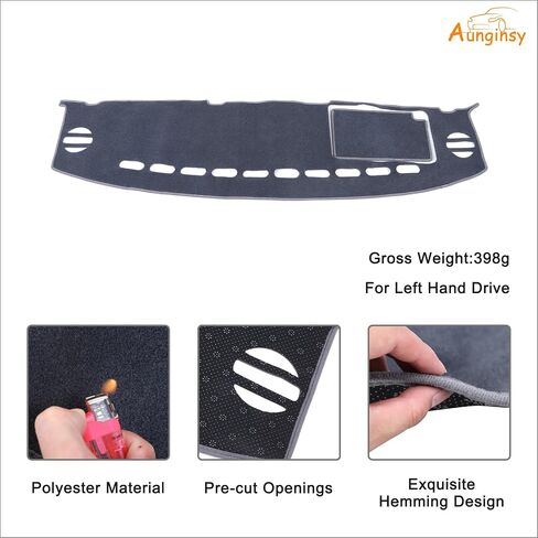 تغطية لوحة معلومات Aunginsy Carboard Cover متوافقة مع Toyota FJ Cruiser 2007-2021 SUV Dashboard Dash Cover Nonslip Gray Mat Pad Sun Pad Dash Sunshade Glare UV Rays Protector Car Interior Care in Kuwait