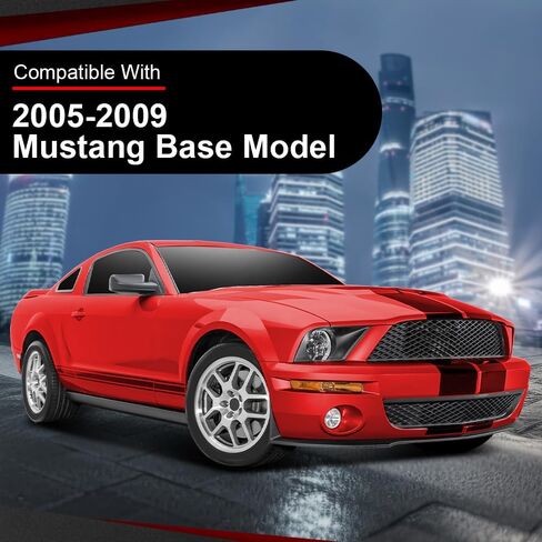 CrossDesign Red Dash Cover Dashboard متوافقة مع Ford Mustang Base Model 2005-2009 in Saudi Arabia