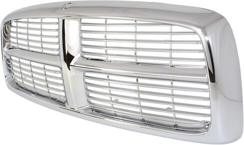 Garage-Pro Grille Compatible with 2002-2005 Dodge Ram 1500 and 2003-2005 Dodge Ram 2500 / Ram 3500 Horizontal Bar Insert Plastic Chrome Shell and Insert New Body Style in Saudi Arabia