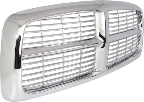 Garage-Pro Grille Compatible with 2002-2005 Dodge Ram 1500 and 2003-2005 Dodge Ram 2500 / Ram 3500 Horizontal Bar Insert Plastic Chrome Shell and Insert New Body Style in Saudi Arabia