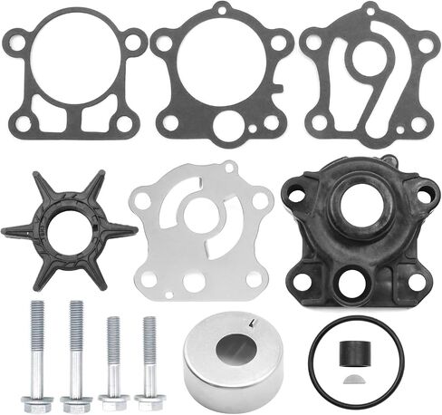 6H4W0078 Water Pump Impeller Gasket Repair Kit, Replacement for Yamaha 40HP 50HP 2 Stroke Outboard Models 1984-1996, Replaces 18-3429 6H4-W0078-A0-00 6H4-W0078-01-00 in Saudi Arabia