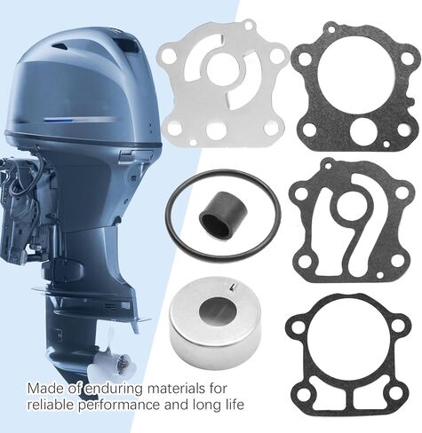 6H4W0078 Water Pump Impeller Gasket Repair Kit, Replacement for Yamaha 40HP 50HP 2 Stroke Outboard Models 1984-1996, Replaces 18-3429 6H4-W0078-A0-00 6H4-W0078-01-00 in Saudi Arabia