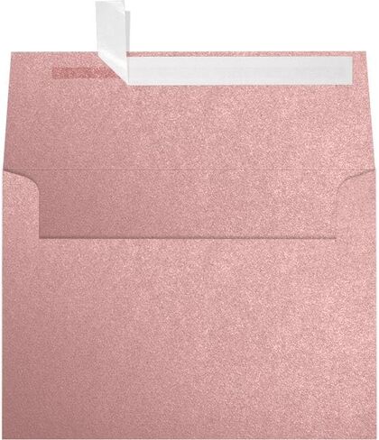 LUXPaper A7 Invitation Envelopes | Peel & Press | 5 1/4" x 7 1/4" | Flame Metallic | 80lb. Text | 50 Qty in Saudi Arabia