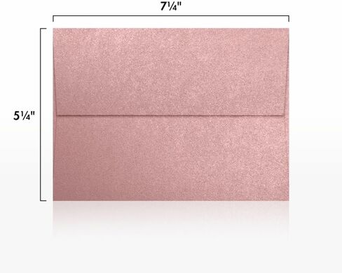 LUXPaper A7 Invitation Envelopes | Peel & Press | 5 1/4" x 7 1/4" | Flame Metallic | 80lb. Text | 50 Qty in Saudi Arabia