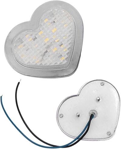Heart Shaped Side Marker, LED Light, Heart LED Side Signal Light, Fit for 12-24V Cars, Vans, Trucks, Trailers, Red Light in Saudi Arabia