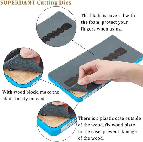 SUPERDANT Leather Card Holder Cutting Dies Sleeve Card Holder Leather Craft Die Cutter Card Case Wooden Die Cuts Vintage DIY Art Slim Wallet for Men Women Business Card Holder in Saudi Arabia