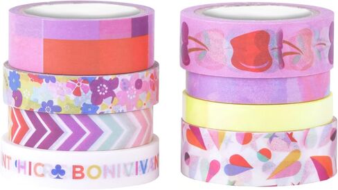 Scotch Expressions Washi Tape, 8 Rolls, Assorted Sizes & Colors, Great for Decorating and Crafts in Saudi Arabia