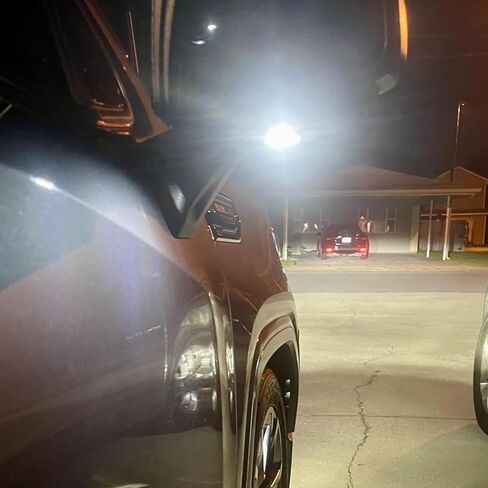 Ijdmtoy White 18-SMD LED Under Mirror Puddle Lights متوافقة مع 2007-2014 Chevrolet Avalanche Silverado Silverado Suburban/Tahoe ، GMC Sierra Yukon ، Cadillac Escalade ، إلخ in Saudi Arabia