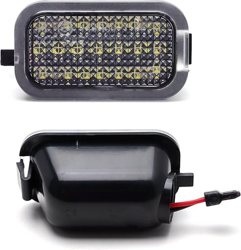 Ijdmtoy White 18-SMD LED Under Mirror Puddle Lights متوافقة مع 2007-2014 Chevrolet Avalanche Silverado Silverado Suburban/Tahoe ، GMC Sierra Yukon ، Cadillac Escalade ، إلخ in Saudi Arabia