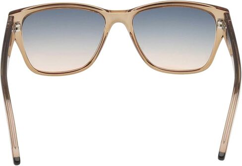 Harley-Davidson Women's Square Sunglasses, Shiny Brown Frame Gradient Blue Lens in Saudi Arabia