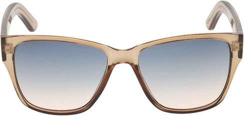Harley-Davidson Women's Square Sunglasses, Shiny Brown Frame Gradient Blue Lens in Saudi Arabia