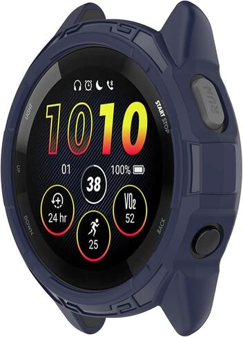 3 Pack Cases Cover Compatible with Garmin Forerunner 265 Music 46mm Watch Case TPU Smartwatch Accessories (Black,Black,Black) in Kuwait