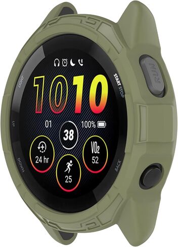 3 Pack Cases Cover Compatible with Garmin Forerunner 265 Music 46mm Watch Case TPU Smartwatch Accessories (Black,Black,Black) in Kuwait