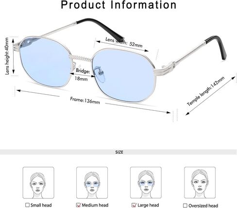Retro Oval Sunglasses for Women Y2k 90s Sunnies Trendy Narrow Small Metal Sun Glasses AP3726 in Saudi Arabia