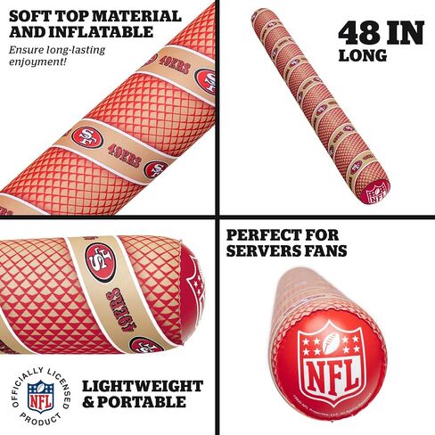 BigMouth Kansas City Chiefs NFL Fan Gear Outdoor Toys, Officially Licensed - Soft Top Inflatable Pool Noodle in Saudi Arabia