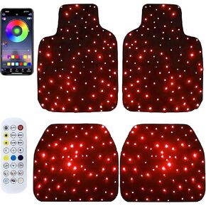 Starlinkmats LED Car Floor Mats - Waterproof, App-Controlled Black Automotive Carpet with Romantic Starlight Atmosphere for Cars in Kuwait