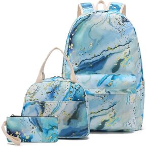 حقائب ظهر المدرسة المراهقين الفتيات الأولاد الأطفال الكتب المدرسية مع صندوق الغداء وحقيبة قلم رصاص ، الفراولة in Kuwait