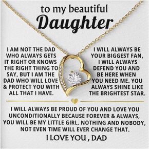 Jewelry To My Beautiful Daughter - I will always be your biggest fan, Gift From Dad, Father Daughter Gift, Dad to Daughter Gift, Christmas Birthday Gift in Kuwait