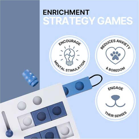 لعبة Trixie Slide & Feed Strategy ، لعبة ألغاز الكلاب المبتدئين ، نشاط المستوى الأول ، علاج اللغز ، الإثراء ، التغذية البطيئة in Kuwait