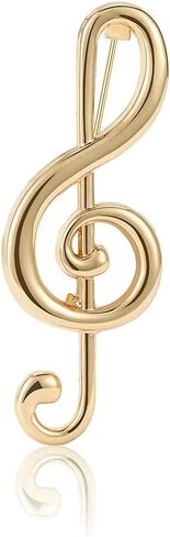 Minimalist Music Note Brooch for Women Men Simple Brooches Elegant Lapel Pin Dress Accessories Corsage for Hat Bag Suit Fashion Jewelry for Music Party Wedding Banquet Musician Boutonniere in Saudi Arabia