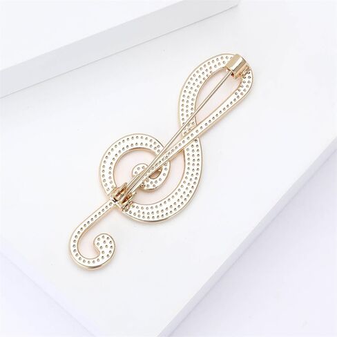 Minimalist Music Note Brooch for Women Men Simple Brooches Elegant Lapel Pin Dress Accessories Corsage for Hat Bag Suit Fashion Jewelry for Music Party Wedding Banquet Musician Boutonniere in Saudi Arabia