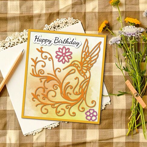 GLOBLELAND Cute Singing Birds Cutting Dies for DIY Scrapbooking Metal Musical Notes Cut Dies Spring Flower Animals Die Cuts for Card Making Embossing Photo Album Craft Decor in Saudi Arabia