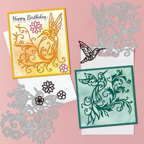 GLOBLELAND Cute Singing Birds Cutting Dies for DIY Scrapbooking Metal Musical Notes Cut Dies Spring Flower Animals Die Cuts for Card Making Embossing Photo Album Craft Decor in Saudi Arabia