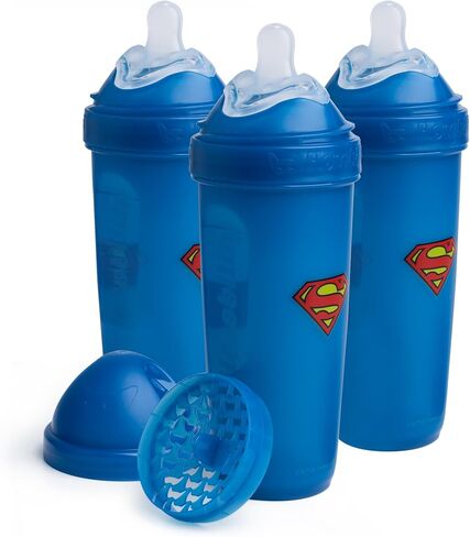 Wonder Woman DC Comics - Herobility Double Anti-Colic Baby Bottles – 8.5 fl oz/240ml – 3-Pack in Saudi Arabia