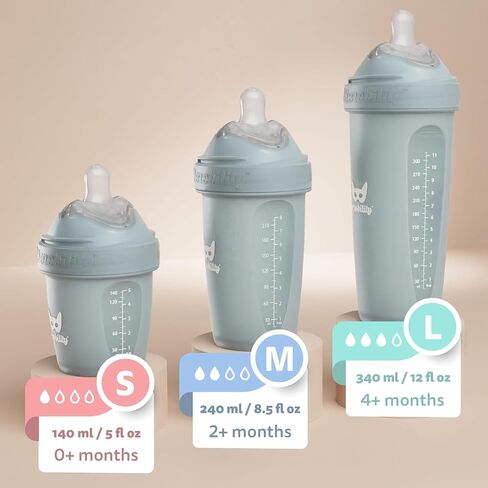 Wonder Woman DC Comics - Herobility Double Anti-Colic Baby Bottles – 8.5 fl oz/240ml – 3-Pack in Saudi Arabia