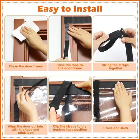 Garage Insulated Door Curtain Transparent Magnetic Screen Windproof Garage Door Cover Panels Soundproof Magnetic Thermal Curtain Winter Insulation Kit (10x7 ft) in Saudi Arabia