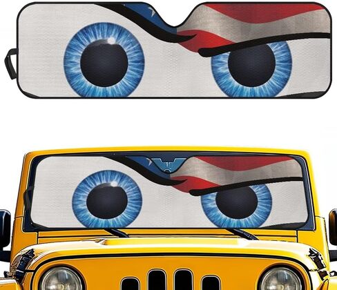 Pensura Windshield Sun Shown for 2007-2023 Wrangler Rubicon Sahara TJ JK Jku 2 & 4 block block uv rays sun sun ager. in Kuwait