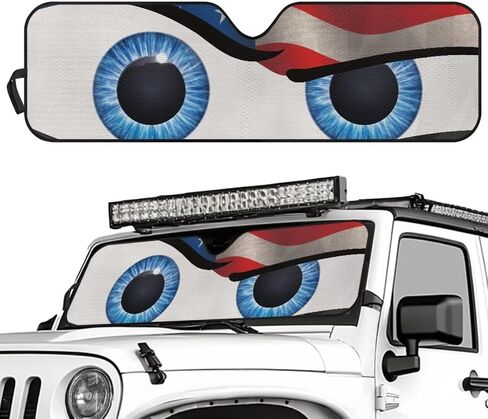 Pensura Windshield Sun Shown for 2007-2023 Wrangler Rubicon Sahara TJ JK Jku 2 & 4 block block uv rays sun sun ager. in Kuwait