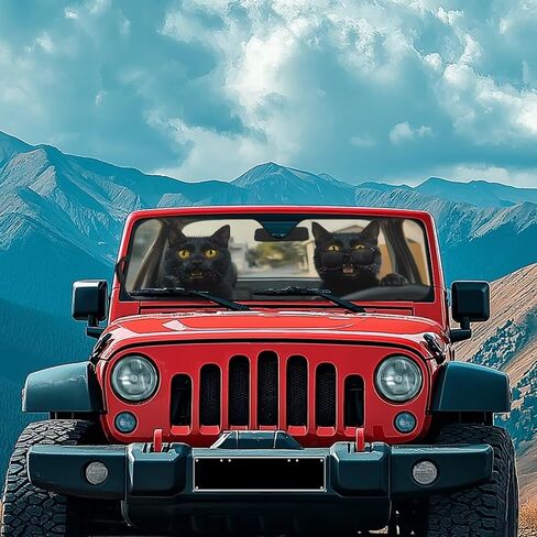 Pensura Windshield Sun Shown for 2007-2023 Wrangler Rubicon Sahara TJ JK Jku 2 & 4 block block uv rays sun sun ager. in Kuwait