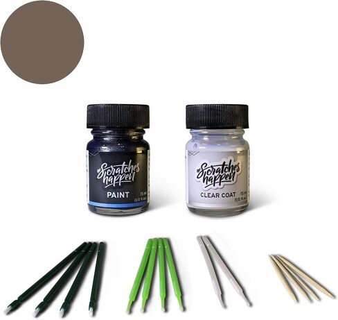 Scratcheshappen Match Match Up Paint Kit - Stone Gray Metallic (D1/M7393A/PN4FG) لـ Ford - أساسي (الطلاء + Clear Coat) in Saudi Arabia