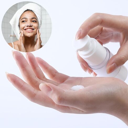 Qeuly 3 Pack Airless Pump Bottles 0.5 oz Travel Size Pump Bottle Lotion Container Refillable Cosmetic Pump Dispensers for Foundation Moisturizer Shampoo Toiletry (SN-15) in Kuwait
