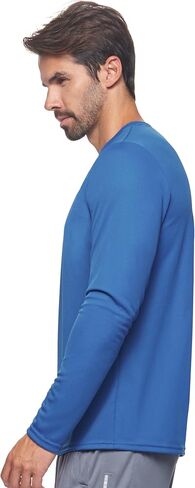 Expert Brand USA-Made Men's Oxymesh Dry Fit Athletic Long Sleeve Shirt in Kuwait