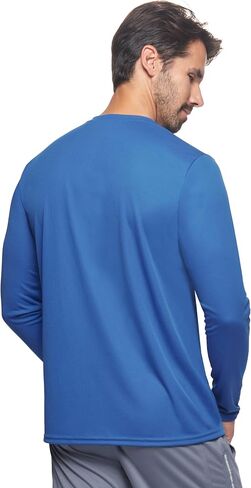 Expert Brand USA-Made Men's Oxymesh Dry Fit Athletic Long Sleeve Shirt in Kuwait