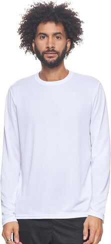 Expert Brand USA-Made Men's Oxymesh Dry Fit Athletic Long Sleeve Shirt in Kuwait
