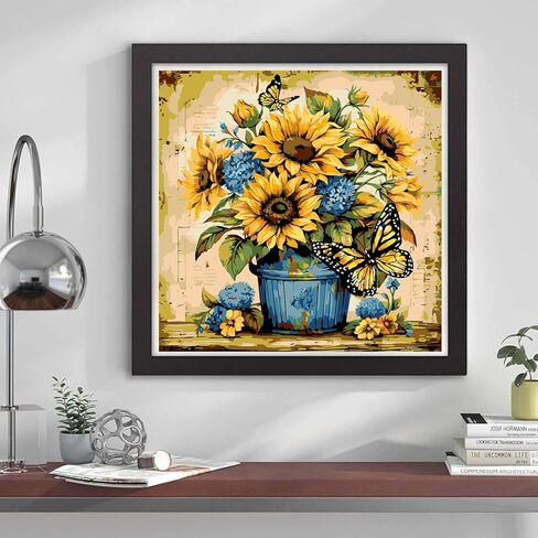 Paint by Numbers for Adults Beginners-Paint by Number Cross,DIY Acrylic Paint by Numbers Kits on Canvas Religion Drawing Colorful Paintworks Artwork for Adults Beginner,14x14inch in Saudi Arabia