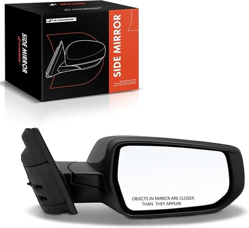 A-Premium Passenger Side Power Door Mirror - Compatible with Chevrolet Malibu 2016 2017 2018 2019 - Heated Manual Folding Black Outside Rear View Mirror with Turn Signal - Replace# 84725738 in Saudi Arabia