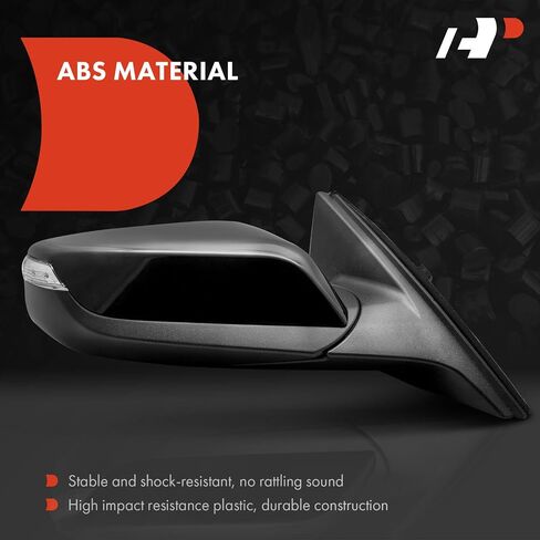 A-Premium Passenger Side Power Door Mirror - Compatible with Chevrolet Malibu 2016 2017 2018 2019 - Heated Manual Folding Black Outside Rear View Mirror with Turn Signal - Replace# 84725738 in Saudi Arabia
