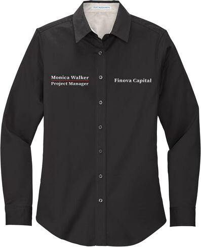 Custom Long Sleeve Embroidered Shirts for Women Add Your Text Personalized Embroidery Shirts in Kuwait