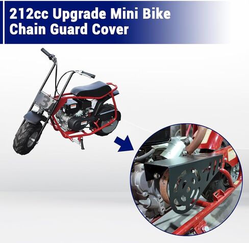 دراجة صغيرة سلسلة الحرس غطاء القابض لمحركات المفترس 212cc 196cc ل كولمان CT200U CT200U-EX CT100 BT200X قطع غيار الدراجة الصغيرة in Kuwait