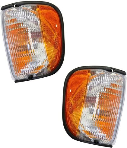 Ford E-150/E-250/E-350 1992-2000 سائق الإشارة/الزاوية ضوء الزاوية وجانب الراكب | زوج | العنبر | استبدال FO2520122 ، FO2521122 | 615343463162 ، 762405582443 in Kuwait