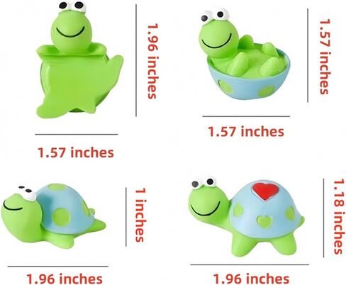 4 أجهزة كمبيوتر ميني راتنجات التماثيل السلحفاة ، ديكور لوحة القيادة اللطيفة للسيارات والزخارف المرآة الخلفية المضحكة ، ديكور المناظر الطبيعية الحديقة الخيالية ، هدية فريدة لعشاق الحيوانات الأليفة (السلاحف الخضراء) in Kuwait