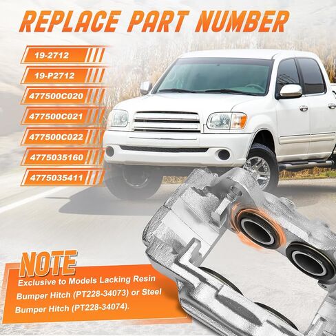 مجموعة فرامل الفرجار مع قوس ملائمة لتويوتا سيكويا 2001-2007 （الجبهة اليسرى） ؛ Toyota Tundra 2000-2006 （اليسار الأمامي） ؛ in Saudi Arabia